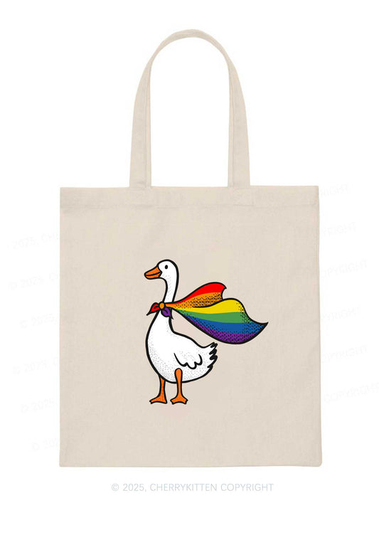 Pride Goose Y2K Canvas Tote Bag Cherrykitten