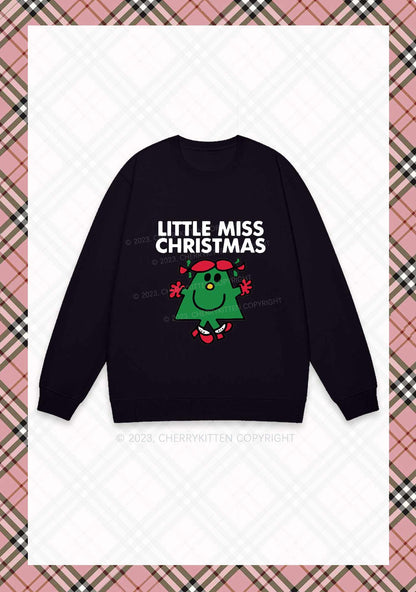 Little Miss Christmas Y2K Sweatshirt Cherrykitten