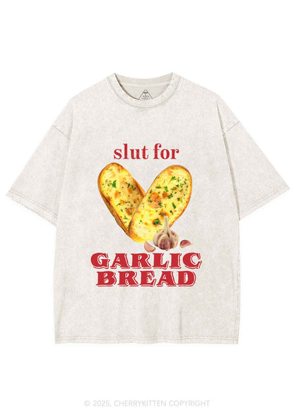 Slxt For Garlic Bread Y2K Shirts Washed Tee Cherrykitten