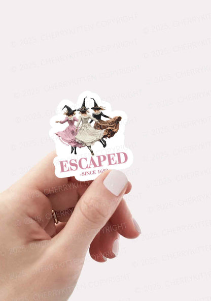Halloween Escaped Skirts Witches 1pc Y2K Sticker Cherrykitten