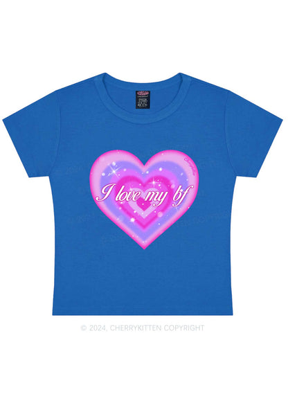 I Love My BF Heart Y2K Valentine's Day Baby Tee Cherrykitten