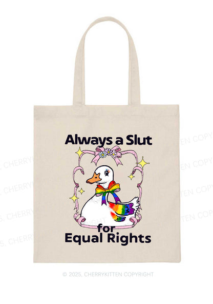 Slxt For Equal Rights Pride Y2K Canvas Tote Bag Cherrykitten