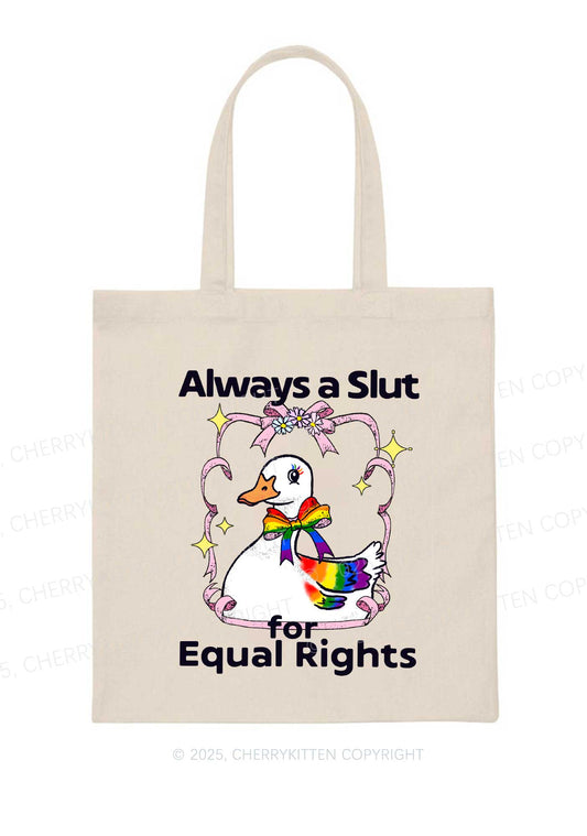 Slxt For Equal Rights Pride Y2K Canvas Tote Bag Cherrykitten
