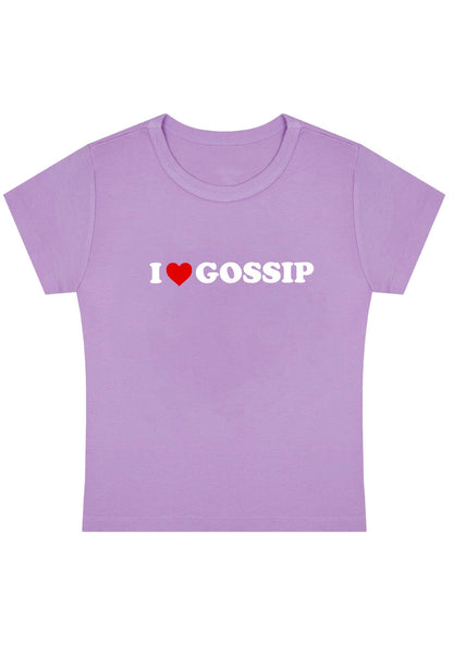 I Love Gossip Y2K Baby Tee