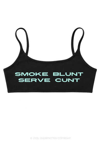 Smoke Blunt Y2K Super Crop Cami Cherrykitten