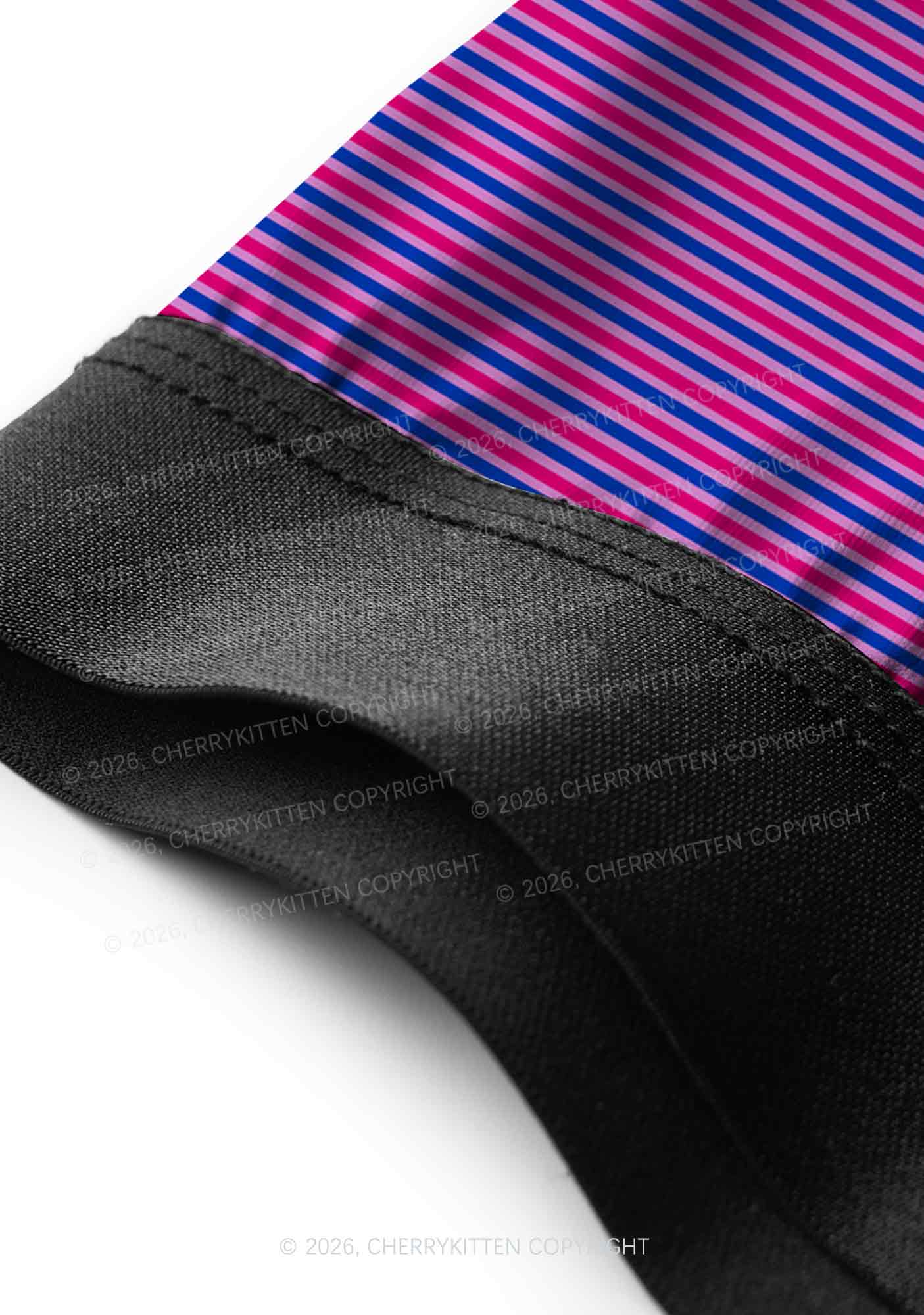 Bisexual Stripes Pride Y2K Print Men Boxer Briefs Cherrykitten