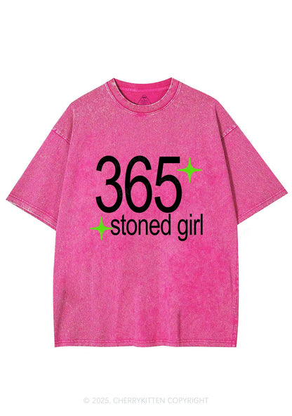 Stoned Girl Y2K Shirts Washed Tee Cherrykitten