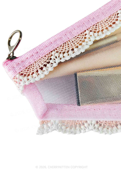 Plain Y2K Briefs Shape Cosmetic Pouch Cherrykitten
