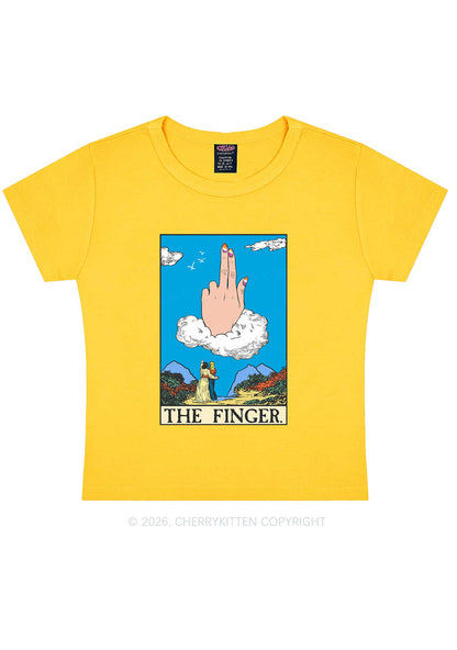The Lesbians Finger Pride Y2K Baby Tee Cherrykitten