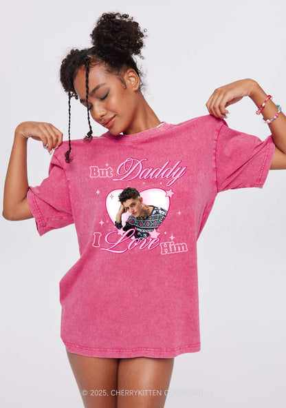 Custom But Daddy I Love Y2K Shirts Washed Tee Cherrykitten