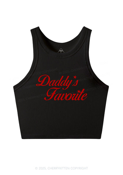 Daddys Favorite Y2K Crop Tank Top Cherrykitten