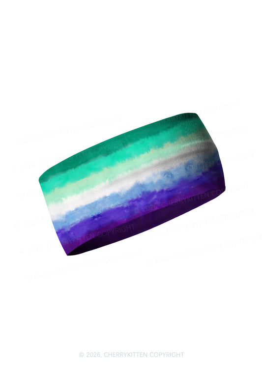 Gay Flag Pride Y2K Print Headband Cherrykitten