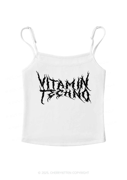 Vitamin Techno Y2K Spaghetti Strap Cami Cherrykitten
