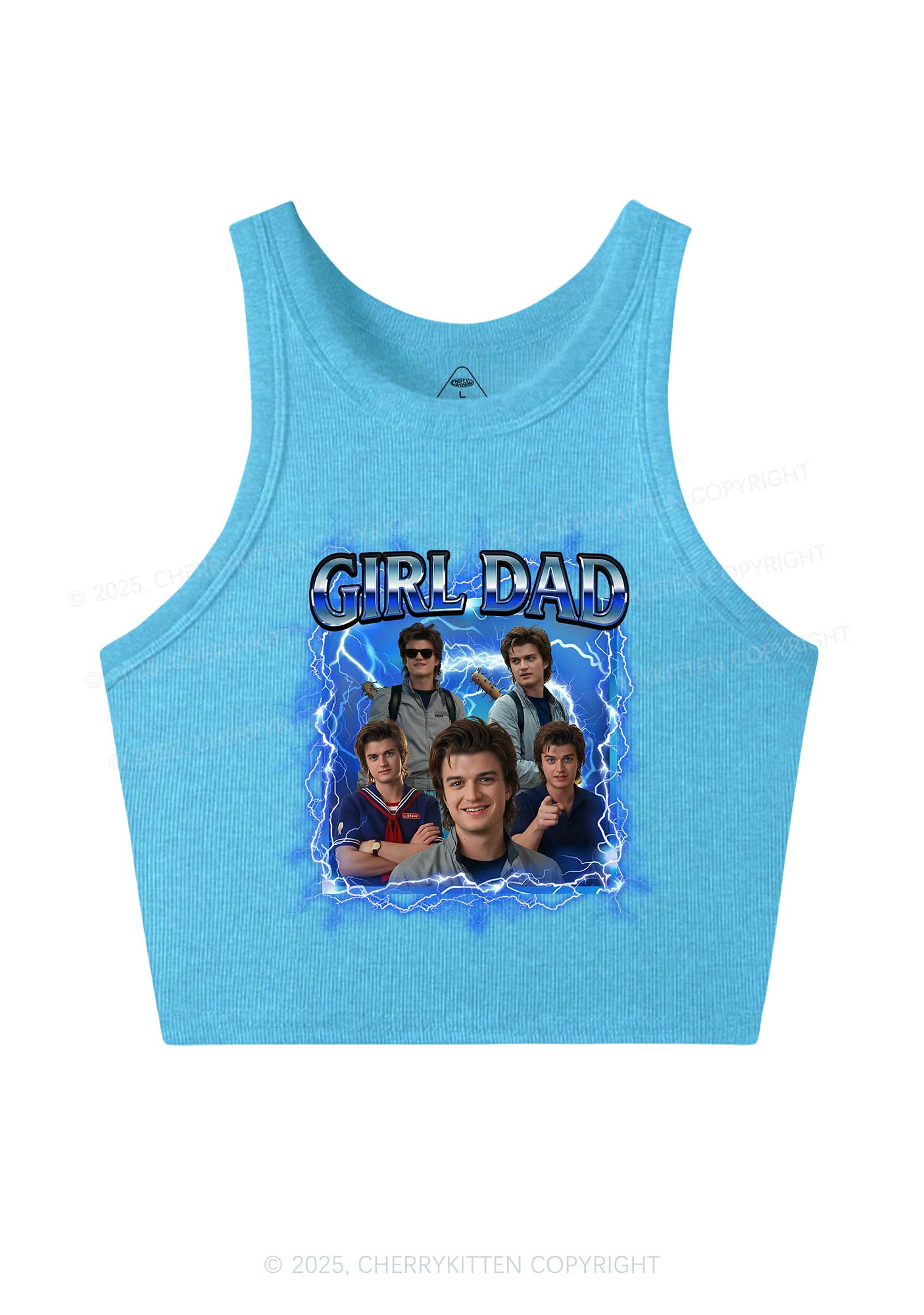 Girl Dad Y2K Crop Tank Top Cherrykitten