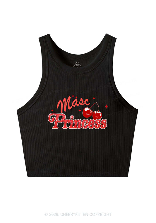 Masc Princess Cherry Pride Y2K Crop Tank Top Cherrykitten