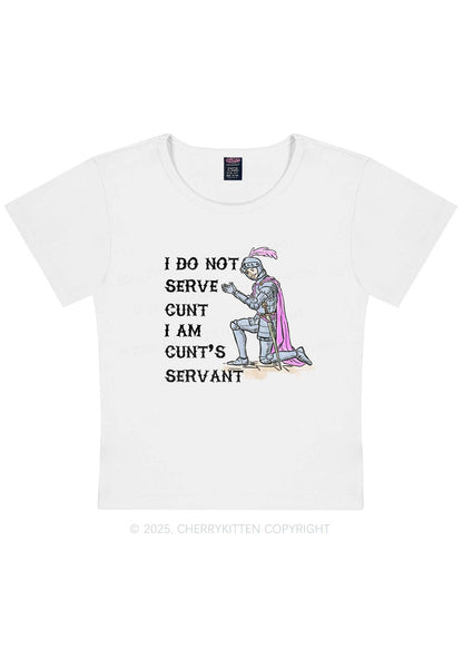 I Am Cxxt Servant Y2K Baby Tee Cherrykitten