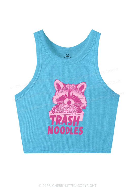 Raccoon Trash Noodles Y2K Crop Tank Top Cherrykitten