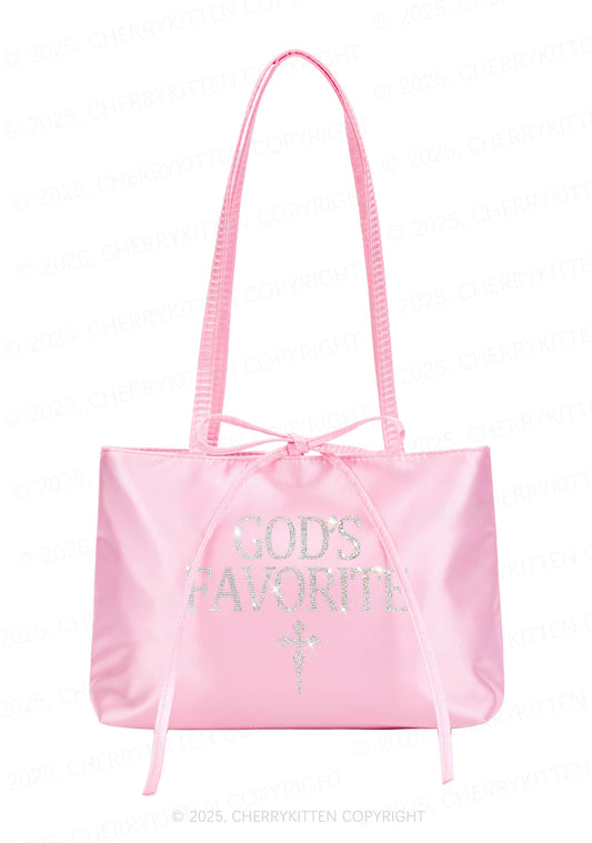 Rhinestone Gods Favorite Y2K Satin Bags Cherrykitten