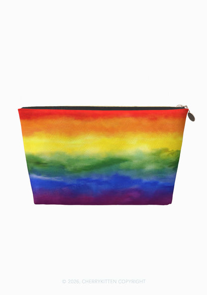 Rainbow Flag Pride Y2K Makeup Bag Cherrykitten