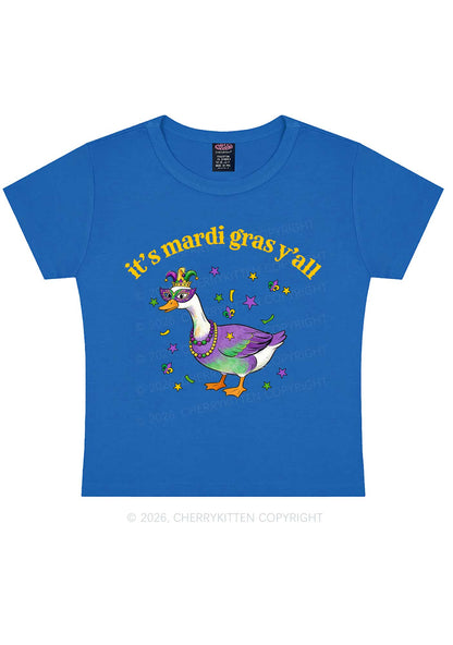 Its Mardi Gras Yall Y2K Baby Tee Cherrykitten