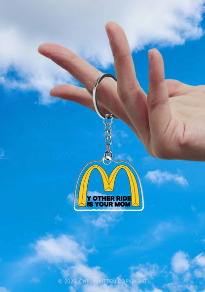 Ride Your Mom 1Pc Y2K Keychain Cherrykitten