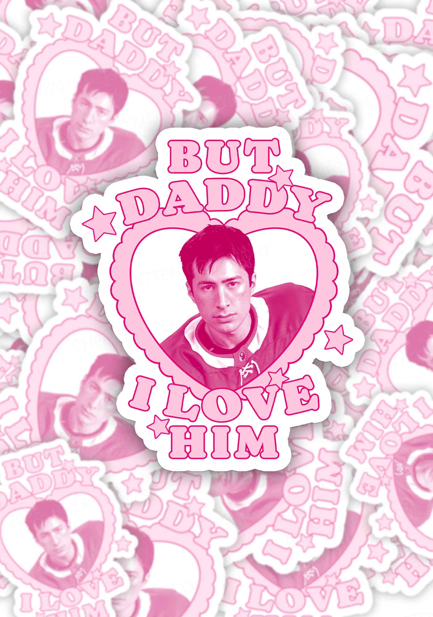 But Daddy I Love HW 1pc Y2K Sticker Cherrykitten