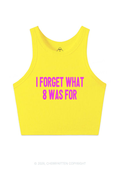 I Forget What Eight Was For Pride Y2K Crop Tank Top Cherrykitten