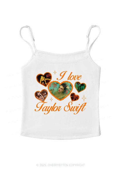 Love Heart TS Y2K Spaghetti Strap Cami Cherrykitten