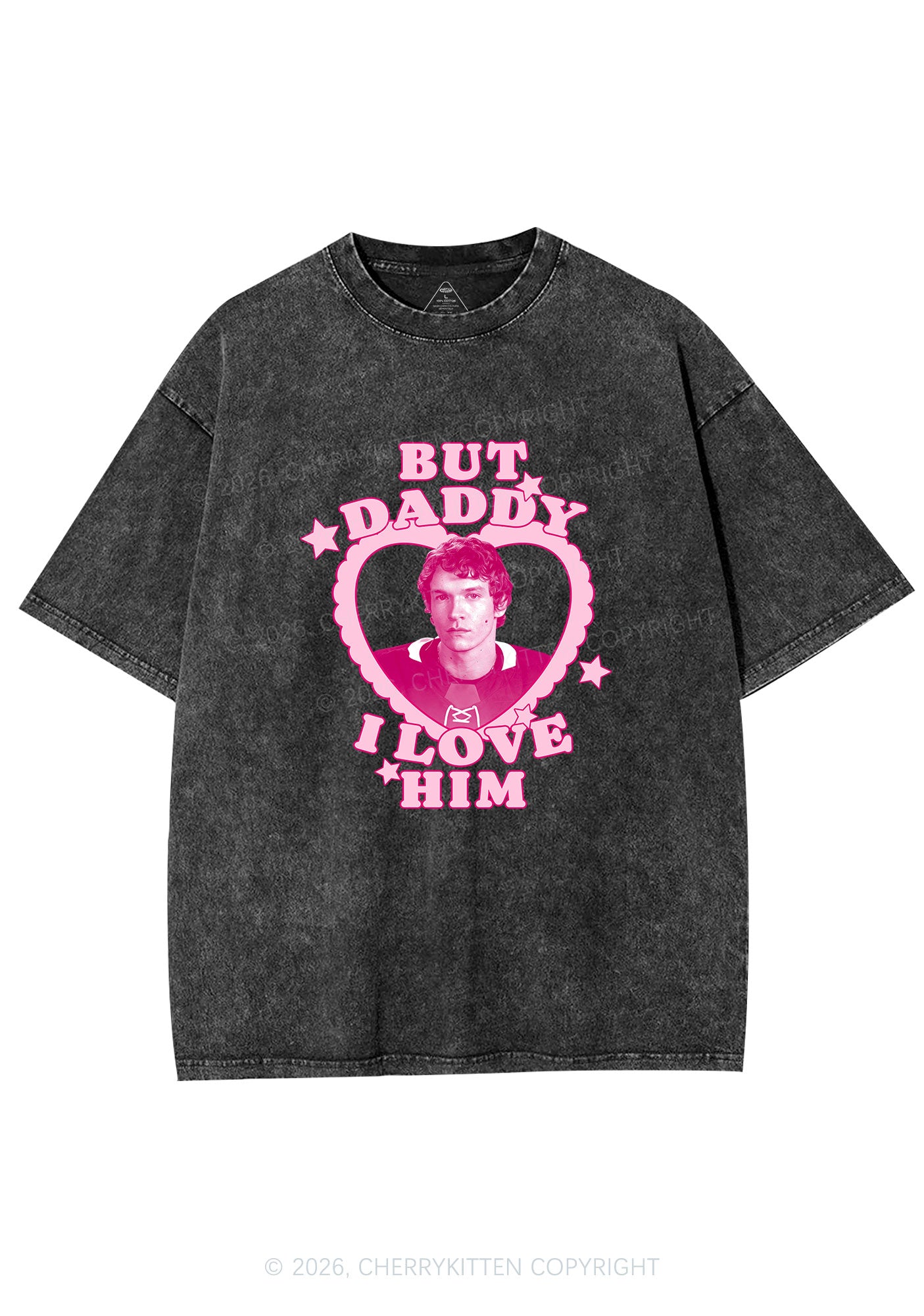 But Daddy I Love CS Y2K Shirts Washed Tee Cherrykitten