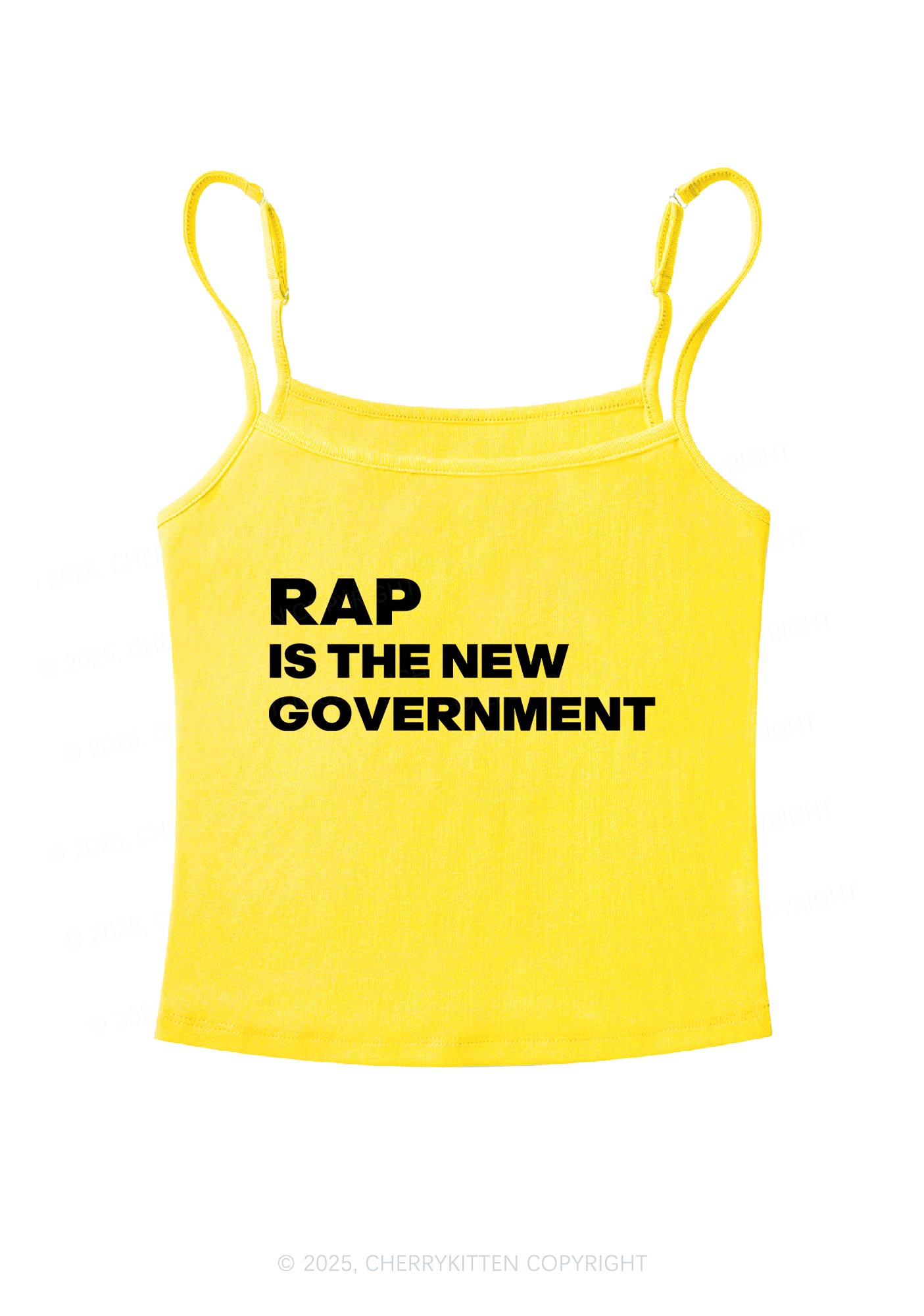 Rap Government Y2K Spaghetti Strap Cami Cherrykitten