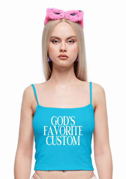 Gods Favorite Custom Y2K Spaghetti Strap Cami Cherrykitten