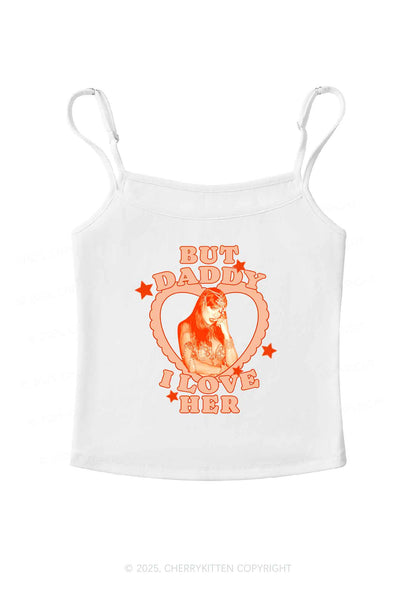 Daddy Love Heart TS Y2K Spaghetti Strap Cami Cherrykitten