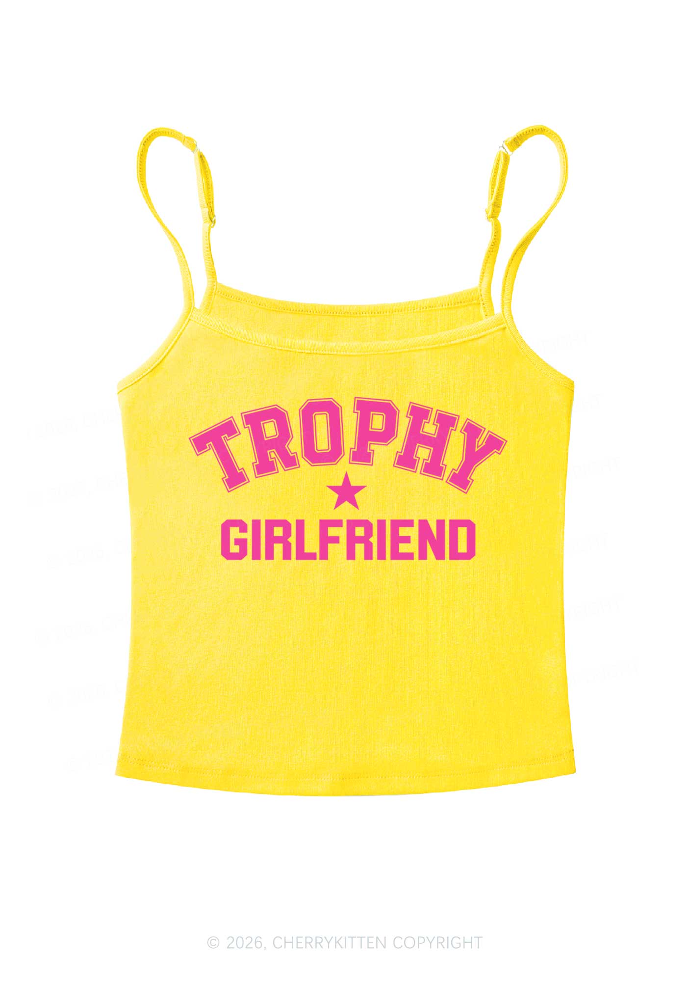 Trophy Girlfriend Y2K Spaghetti Strap Cami Cherrykitten