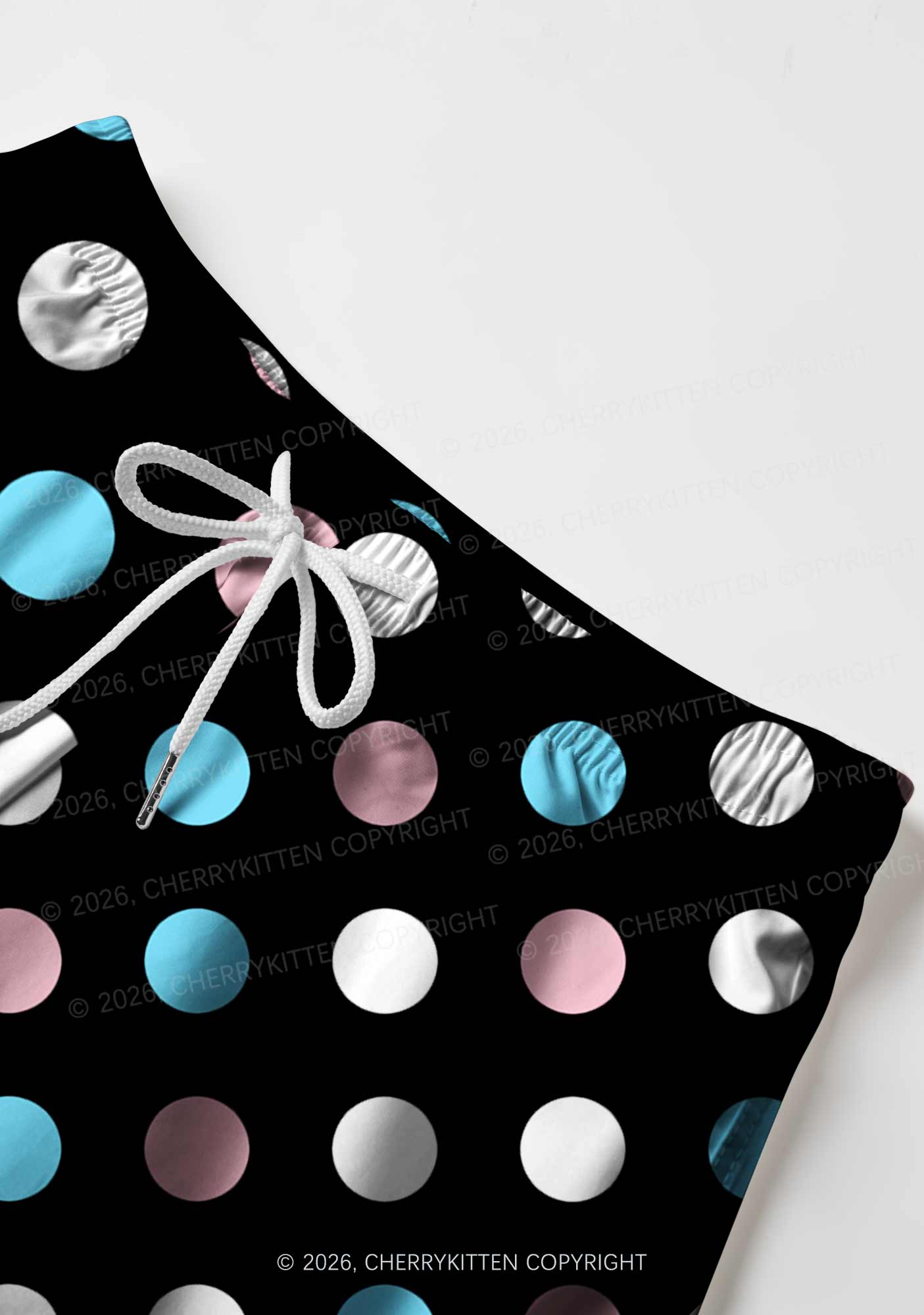 Trans Dots On Black Pride Y2K Print Men Beach Shorts Cherrykitten