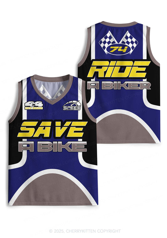 Custom Save A Bike Y2K Sport Jersey Tank Cherrykitten
