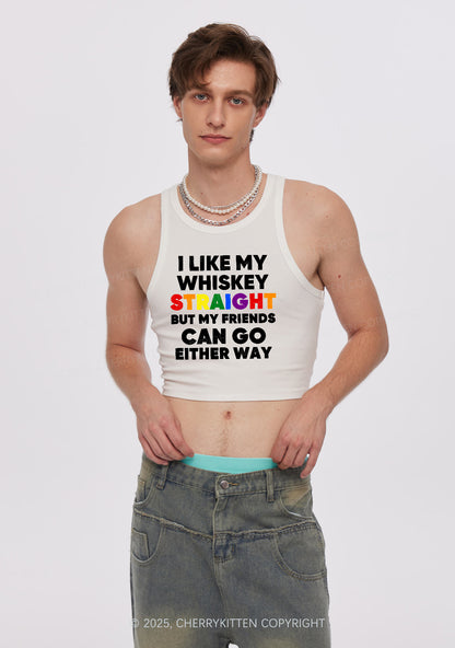 I Like Straight Pride Y2K Crop Tank Top Cherrykitten