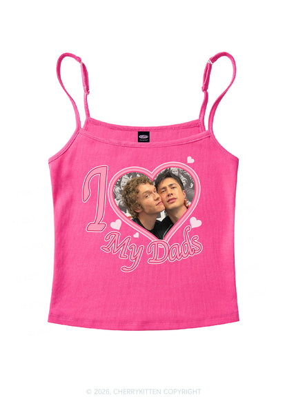 I Love My Dads HR Y2K Spaghetti Strap Cami Cherrykitten