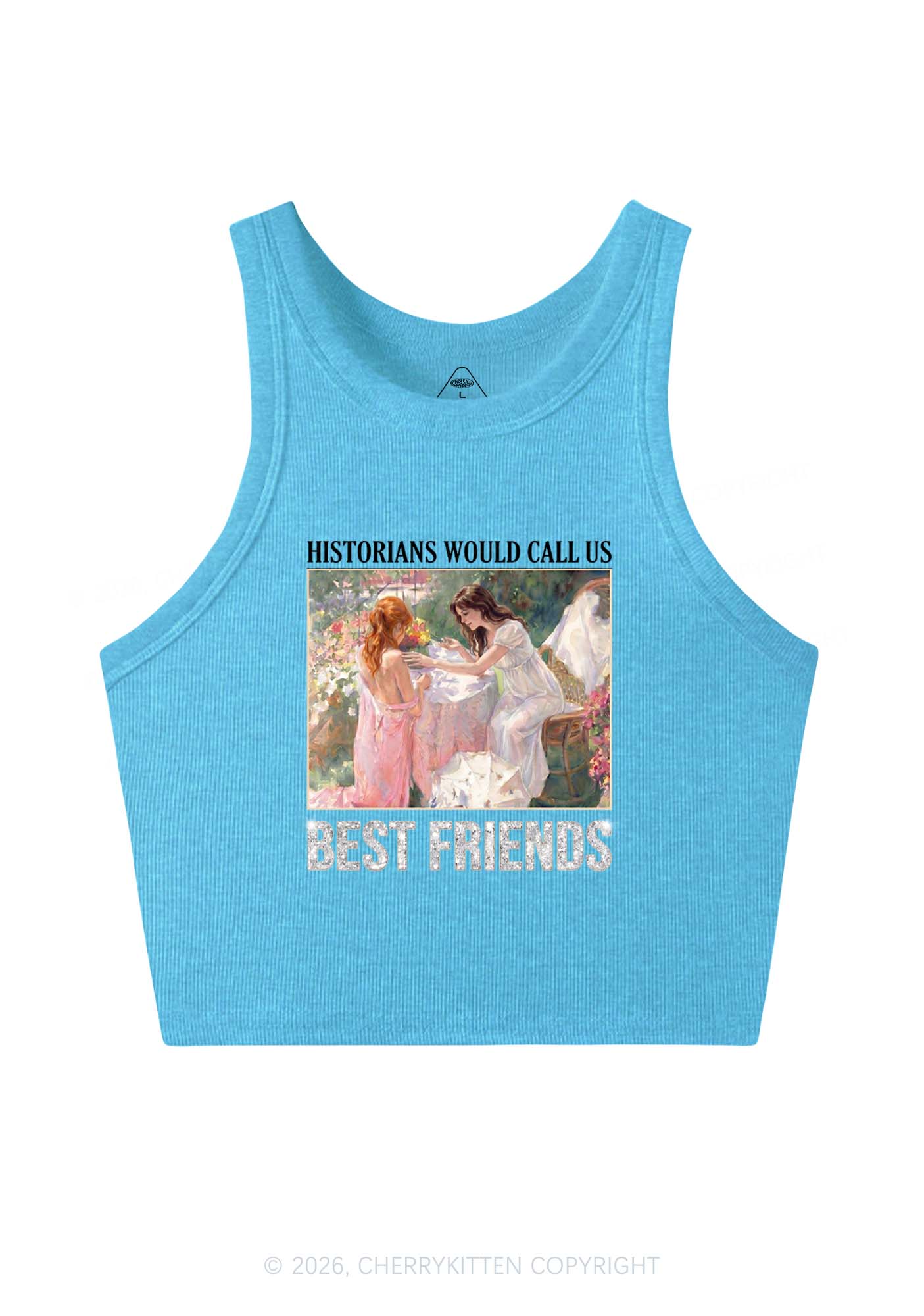 Historians Call Us Best Friends Pride Y2K Crop Tank Top Cherrykitten