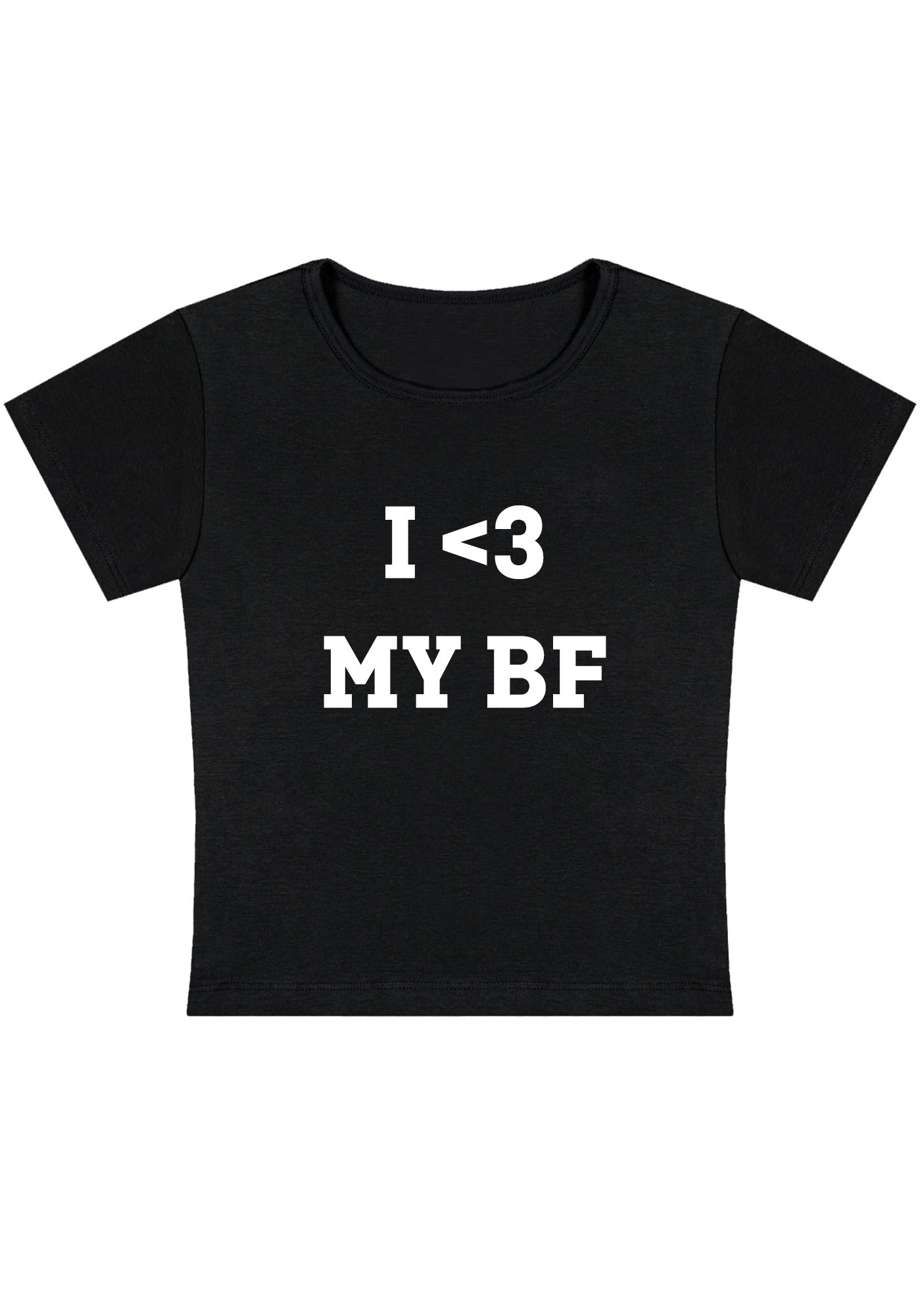 I <3 My BF Y2K Baby Tee