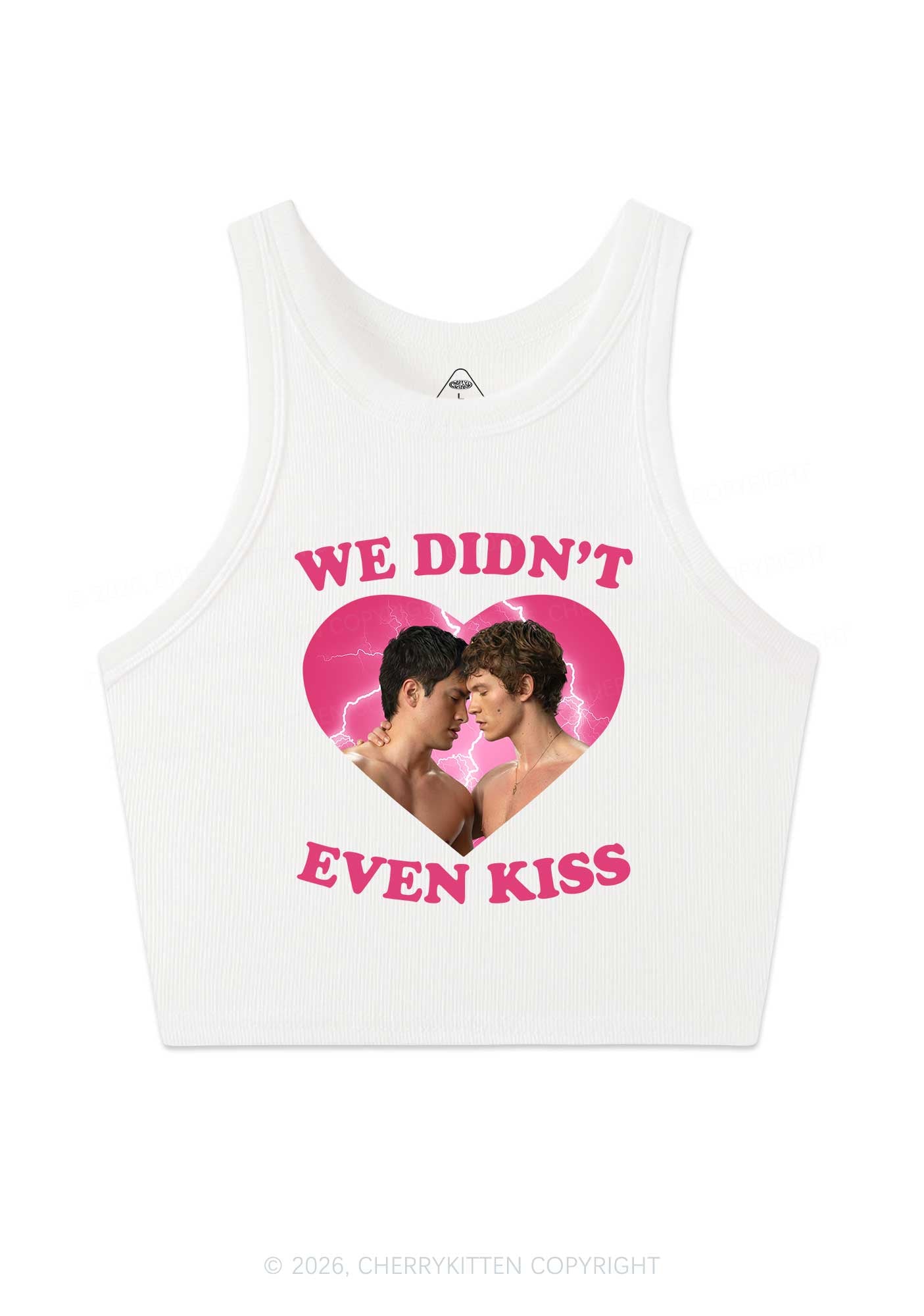 We Didnt Even Kiss Each Other HR Y2K Crop Tank Top Cherrykitten