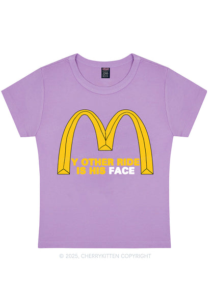 Ride His Face Y2K Baby Tee Cherrykitten
