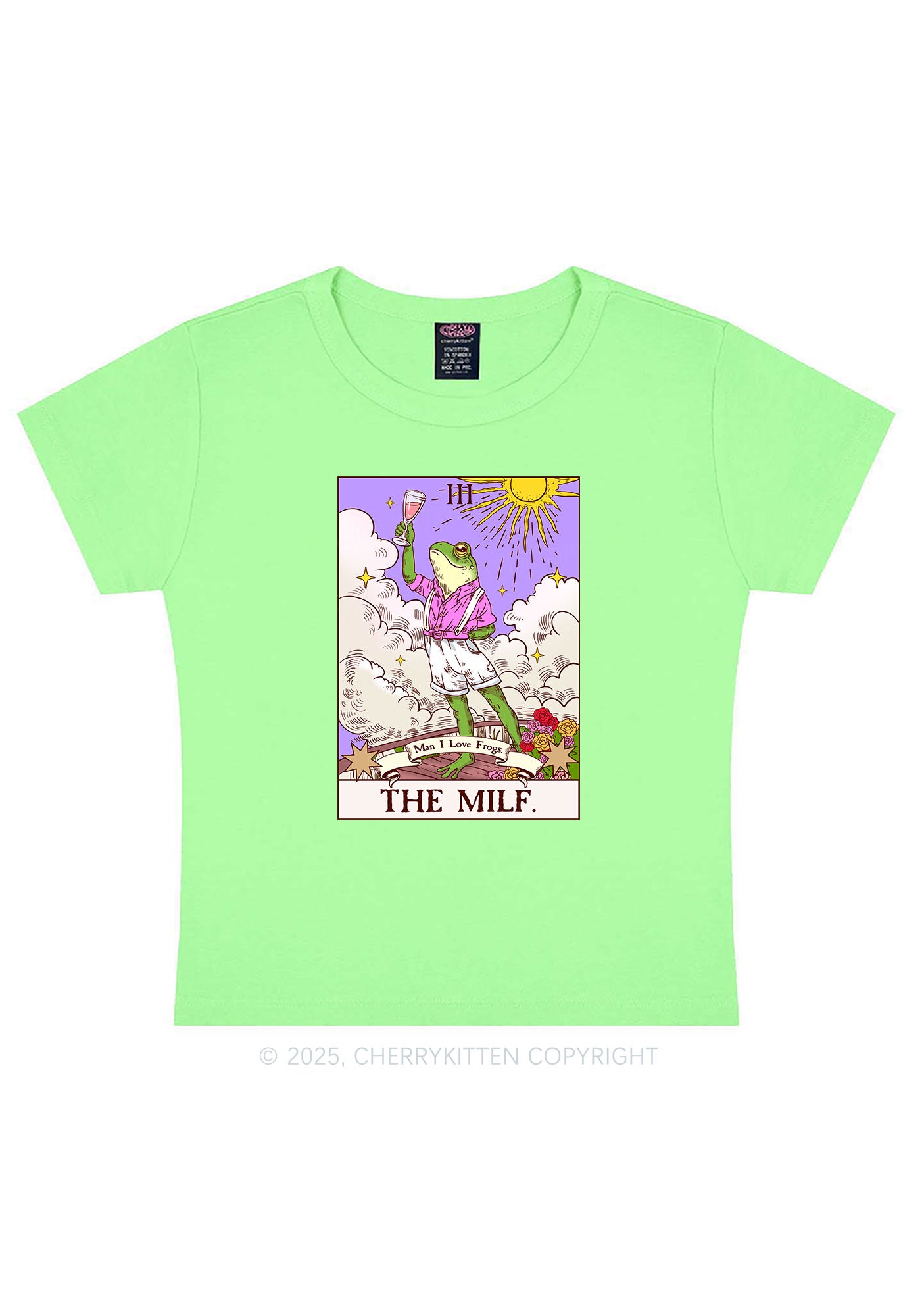 The Mxxf Frog Y2K Baby Tee Cherrykitten