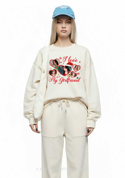 Custom Christmas I Love My GF Y2K Fleece Sweatshirts Set Cherrykitten