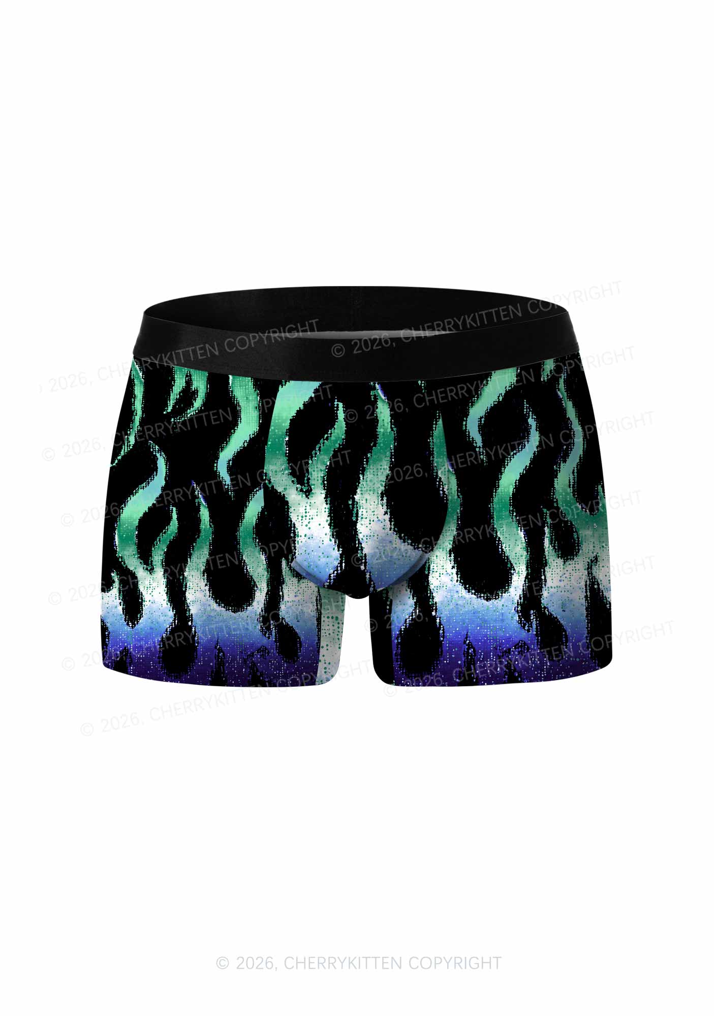 Gay Flame Pride Y2K Print Men Boxer Briefs Cherrykitten