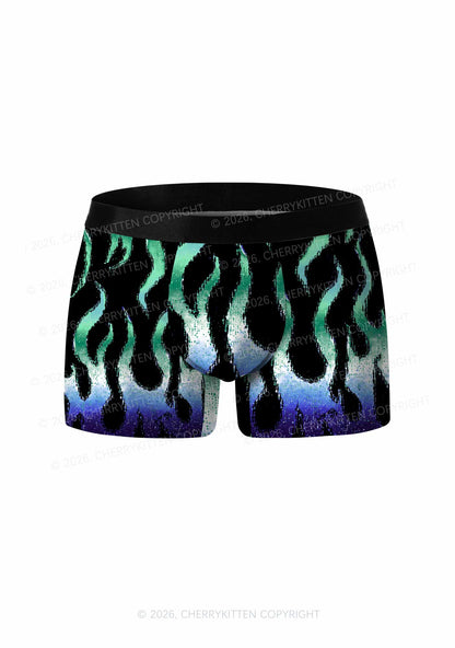 Gay Flame Pride Y2K Print Men Boxer Briefs Cherrykitten