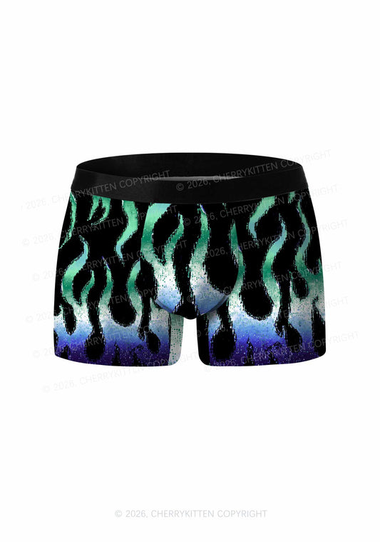 Gay Flame Pride Y2K Print Men Boxer Briefs Cherrykitten