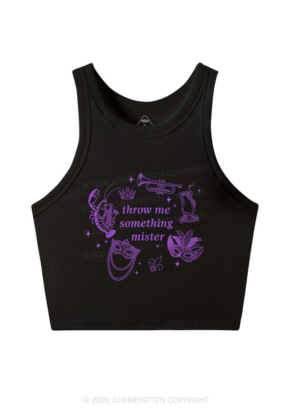 Throw Me Something Mister Y2K Crop Tank Top Cherrykitten