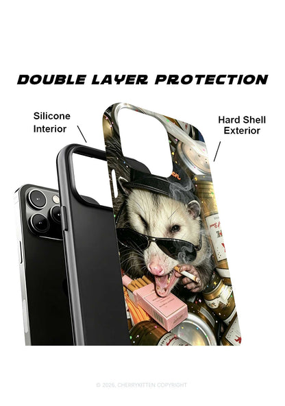 Smoking Opossum Y2K Phone Case Cherrykitten