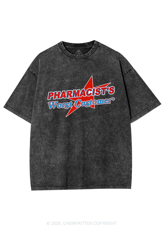 Pharmacists Worst Customer Y2K Shirts Washed Tee Cherrykitten