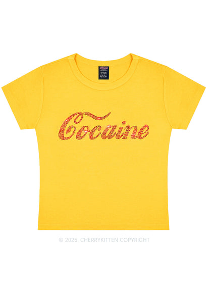 Rhinestone Special Cola Y2K Baby Tee Cherrykitten